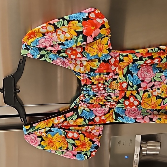 💕FOR LOVE & LEMONS💕 Mallory Mini Dress Multi-Color Vintage Floral Print XS NWT - Picture 14 of 16